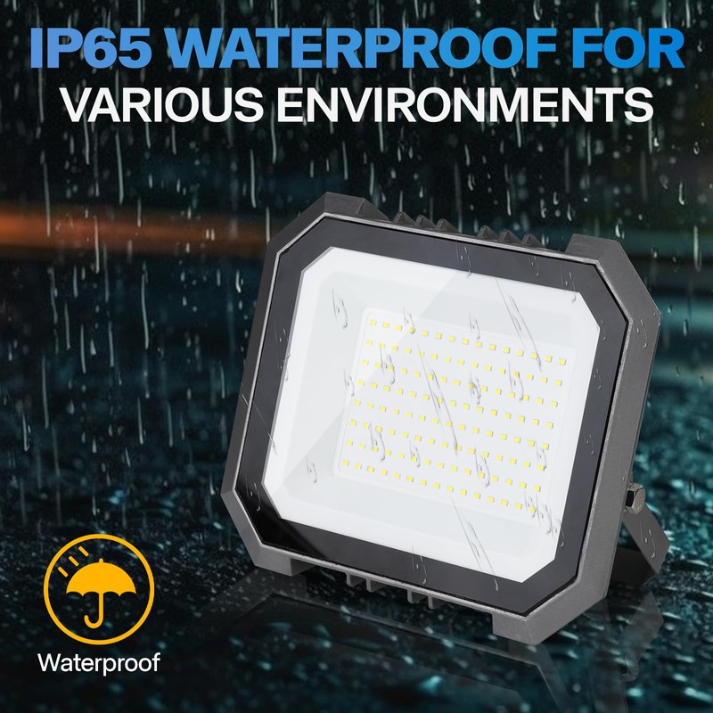Leddictive 2 Pack LED Flood Lights Outdoor, 200W 20000LM Super