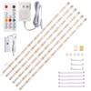 WOBANE Under Cabinet Lighting Kit, 6PCS 20inch LED Strip Bars