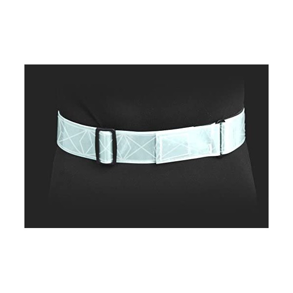 Jog A Lite White Reflective Belt with Velcro Closure