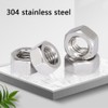 2Pcs M24 Hex Nut Stainless Steel Metric Thread Hex Lock