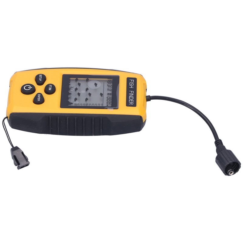 Fish Finder LCD LED Visual Echo Sounder Alarm Fishing Transducer
