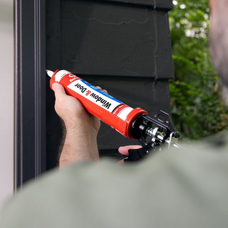 Red Devil 0876 Window & Door Silicon Acrylic Clear Caulk,