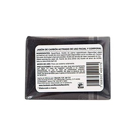 bienestar NEEM ERFRE Jabon Detox Carbon Activado para Cuerpo y Cara Natural Artesanal- Limpieza Profunda- Sin Parabenos Pertrolatos- Vegano-Libre de grasa animal (Individual)