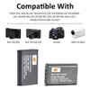 DSTE 2PCS NP-BX1 Battery + Dual USB Charger Compatible with