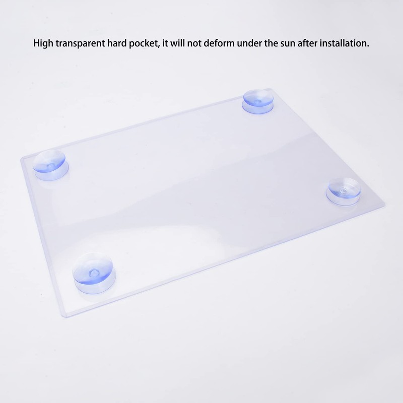 MOTAIN Rideshare Sign/Parking Permit Clear Sun Protection Holder - 2