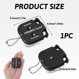 1PC Portable digital Golf Score Counte, Mini Golf Ball Clicker Counter 2 Player Stroke Counter Clicker with Keychain Golf Shot Stroke Counter Clicker Golf Accessories for Outdoor Sport Games Scorekeep