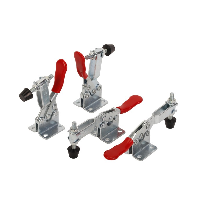 veonly 4 PCS Toggle Clamp, 201B Horizontal Clamp Anti-skid Quick