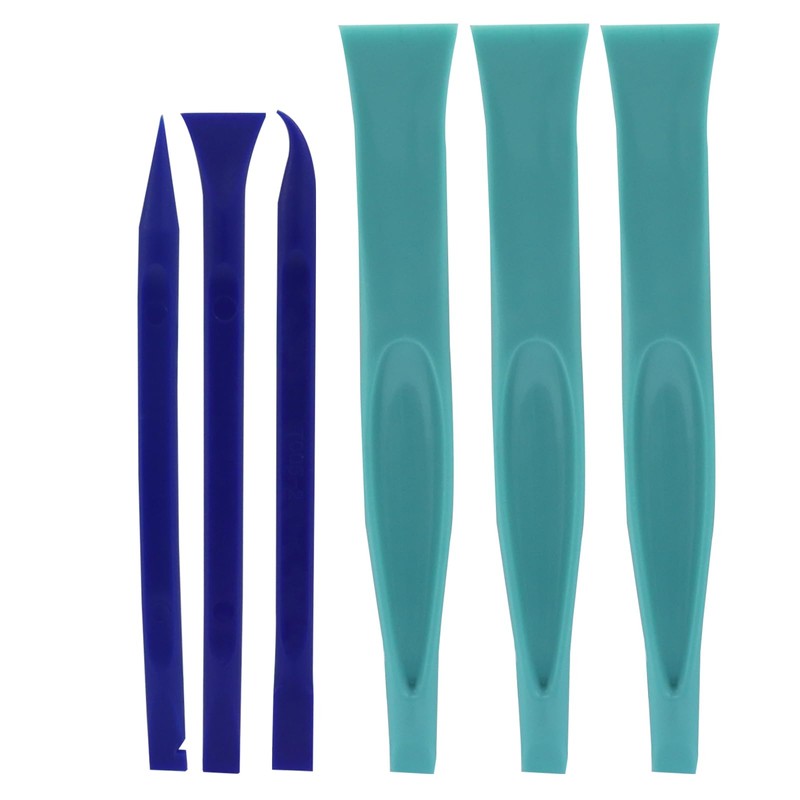 Moicstiy 6Pcs Plastic Scraper Tool, No-Scratch Cleaning Scraper Tool for