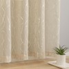 Kotile Shimmer Taupe Sheer Curtains 84 Inches Long 2 Panels