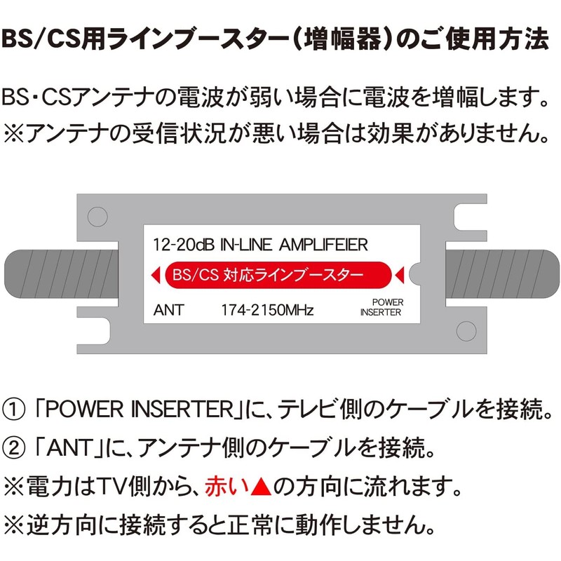 SSA Service STV-BCLB1220 Antenna Amplifier (Booster) [BS/CS Compatible, 12-20 dB