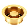 Brushed Gold Garbage Disposal Flange and Sink Stopper, 304 Stainless