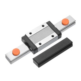 uxcell MGN12 100mm Linear Guide Rail with MGN12H Sliding Carriage Block and Plastic Mini MGN12 Linear Guide for DIY 3D Printers and CNC Machine, Black