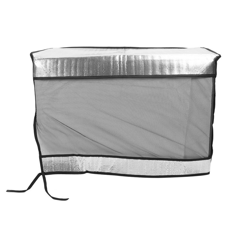 Silver AC Unit Cover Air Conditioner Unit Aluminum Foil Dustproof