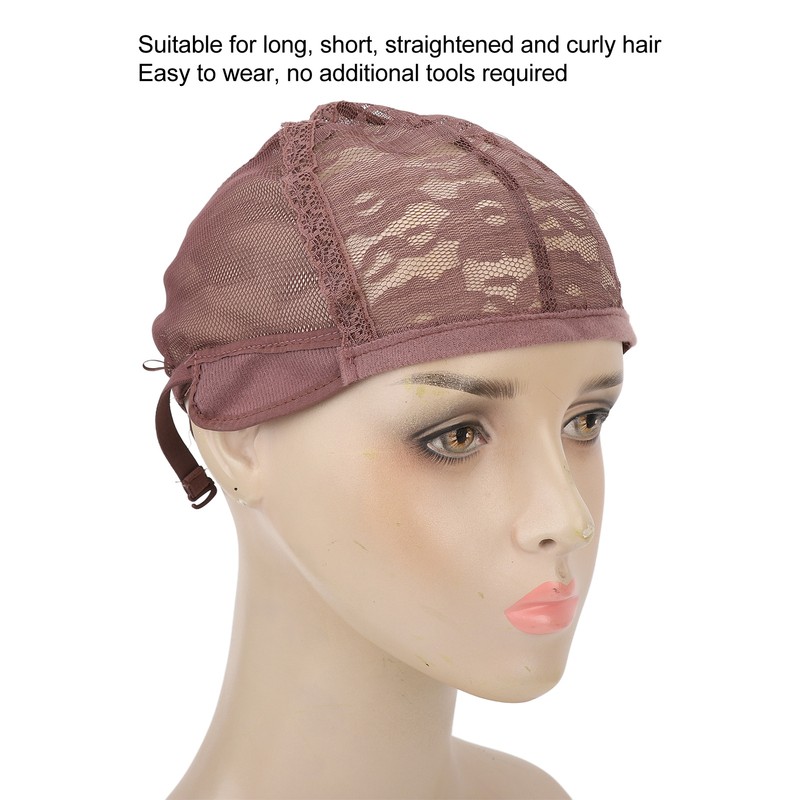 3pcs Stretchable Stocking Wig Cap Breathable Nylon Mesh Hat for