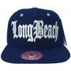 Headchange Long Beach Flat Brim Blue Cap Snap Back Adjustable
