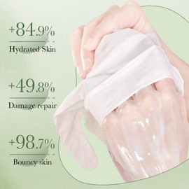 Hand Masks, 5 Pairs Of Moisturising Gloves, Hand Care For Dry Ageing Cracked Hands For Women And Men, Exfoliating Hand Masks With Avocado Extract