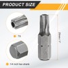 sourcing map 10pcs T27 Torx Screwdriver Bit 1/4" Hex Shank