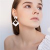 Acrylic Geometric Dangle Earring for Women Boho Lightweight Earring Cute