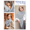 MELLIEX Women's Triangular Scarf, Thin Knitted Scarf, Warm Soft Triangle