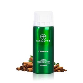 NAMSTE Aceite Esencial Para Difusor 100mL | Madera-Serie | Canela | 100% Puro y Concentrado Natural, Botella de Aluminio, Aceites Esenciales Profesional para Difusor de Aroma y Humidificador