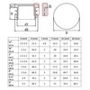 SKIR'CO Pack of 10 Round Pipe Inserts 2 Inch Fence