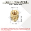 PATIKIL M3 Threaded Inserts M3x6x5mm, 100 Pcs Brass Heat Set