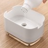 2in1 Soap Dispenser Pump Sponge Holder Countertop Dishwashing Liquid Container: