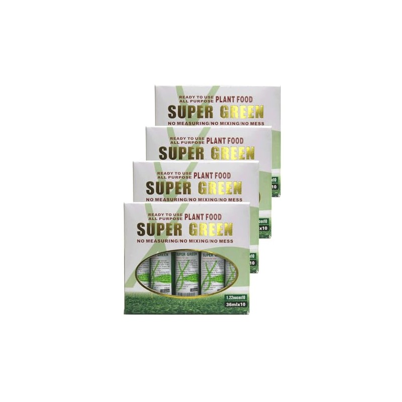 Super Green Lucky Bamboo Fertilizer (40 Bottles/ 4 Case Bulk
