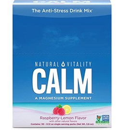 Natural Vitality Natural Calm Packets Diet Supplement, Raspberry Lemon, 30 Count                                                                      