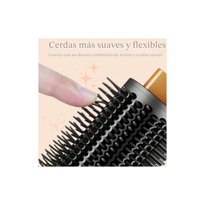 Cepillo Redondo Voluminizador Mejorado Compatible con Dyson Airwrap, Accesorio de
