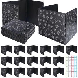 Alyclip 16 Pack Privacy Folders for Students - Durable & Waterproof Desk Dividers for Students,School Supplies for Teachers,Classroom Furniture,Easy to Clean Testing Dividers for Classroom,Dolphins