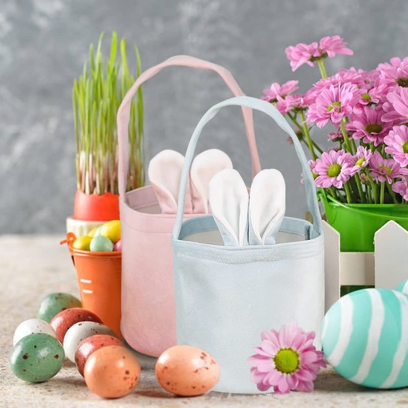 Pack of 3 Children's Easter Baskets with Handle, Easter Baskets