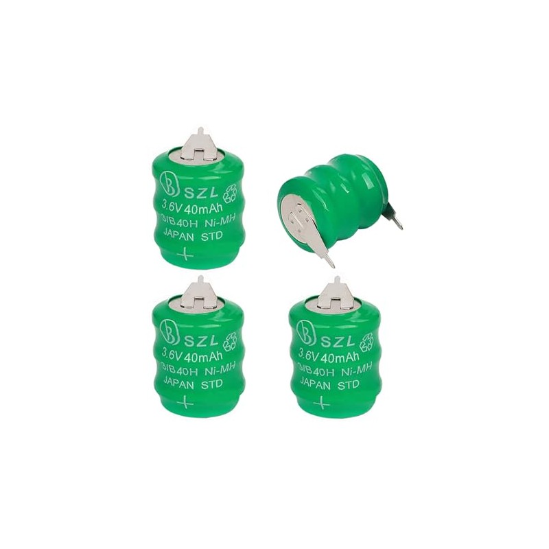 STEPMAX 4 Pack 3.6V 40mAh Ni-MH Battery for Varta 3/V40H