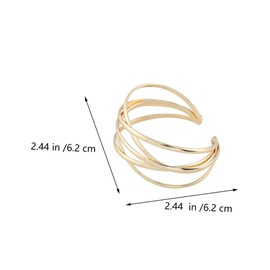 COLLBATH Women's Bracelet Fashionable Iron Bracelet Delicate Wrist Chain Charming Wrist Jewelry Elegant Wrist Decoration Suitable for Women Girls Brides