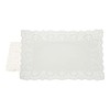 YELARXI Paper Doilies, 15.7 Inch White Lace Doilies Rectangle Disposable