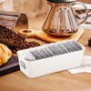 8-pack Plastic Storage Bins Thin Rectangular Storage Basket Set 8.85