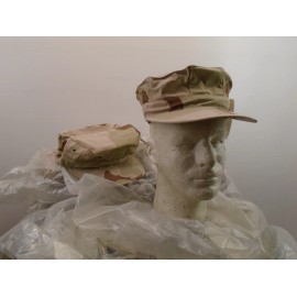 USGI US Navy Seabee 8 Point DCU Desert Cover Utility Cap Hat Small New 2007 43-A