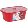 Decor Microsafe Decor Oblong Container with Rack, 1.6 Litre Capacity,