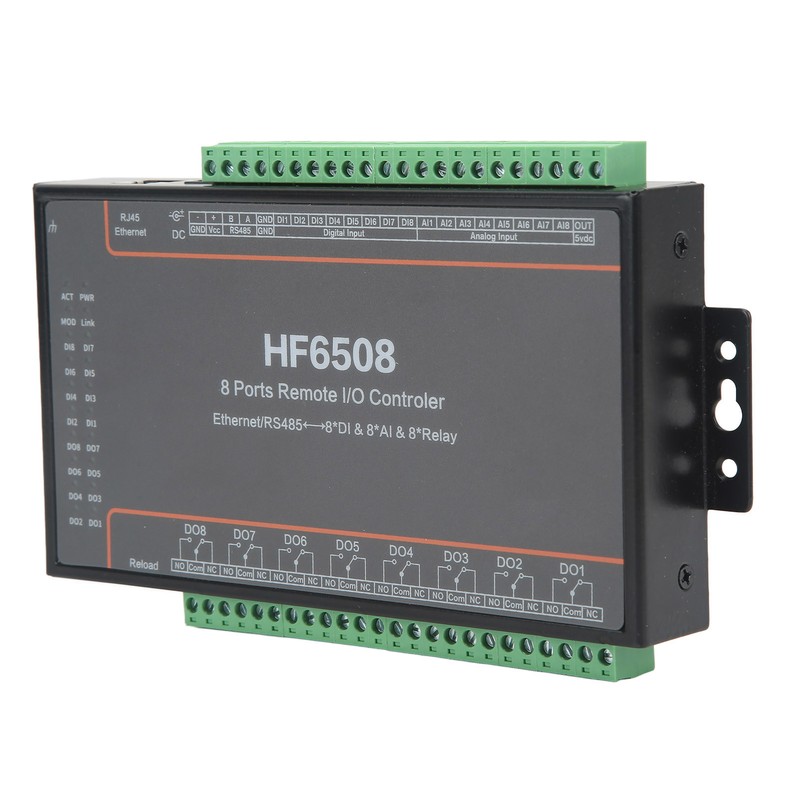 8 Ports Relay Network Controller 5‑40V DC RS485 Ethernet Data