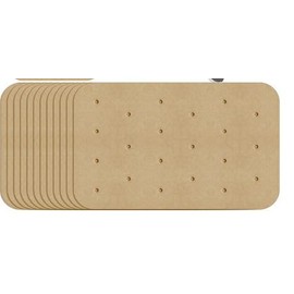 100 Pcs Perforated Parchment Square Bamboo Steamer Paper Liners,Diameter 5.5IN X 8.1IN Suitable for Air Fryer,Cooking, Steaming Basket, Vegetables, Dim Sum,Rice,Dumplings,Buns,Pastries(Unbleached)