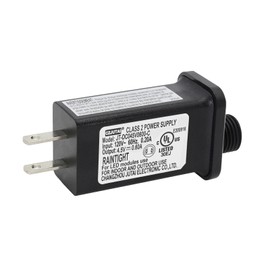 4.5V 0.6A 2.7W LED Controller LED Transformer Class 2 Power Supply, IP44 Waterproof Low Voltage Transformer US Plug for Christmas Light, String Light [X227]