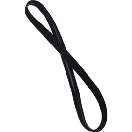 Black Fashion Elastic Thin Sports Headband, Athletic Non Slip Skinny Headband for Women Men Boys Girls,Silicone Grip Hairband Mini Sweat Band for Workouts Cycling Football Running Yoga Basketball Gym