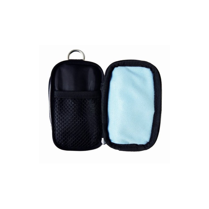 CABIN 28214 W-203 Digital Camera Case with Carabiner Silver
