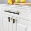 ROMATEE 10 Pack 5 Inch(128mm) Cabinet Pull Black and Gold