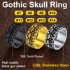 ChainsProMax Stainless Steel 10mm Rings Skull Rings for Men Size
