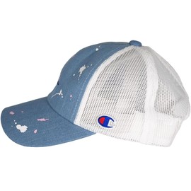 Champion Kid's 141-0064 Paint Mesh Cap, Paint Hat, Hat, Outdoor, Town, Casual, UV Protection, Sunshine, saxon blue