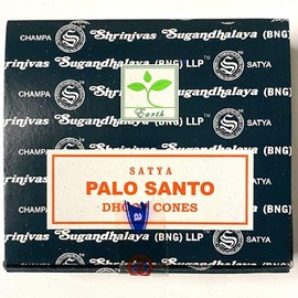 Satya Palo Santo Incense Dhoop Cones 12 Cones = 12 Packs