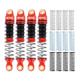 RCAWD Hole To Hole 59mm Shocks Oil Filled for 1/18 Hobby Plus CR-18P EVO PRO Front Rear Shock 1/18 Furitek FX118 Upgrades Part Red