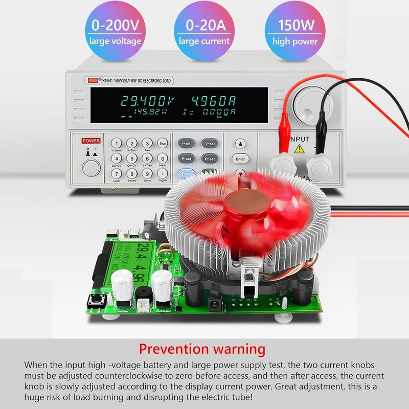 MakerHawk Electronic Load Tester - USB Load Tester 150W 200V