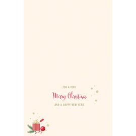 Piccadilly Greetings Christmas Card Traditional For a Wonderful Family Sleigh - 8 x 6 inches